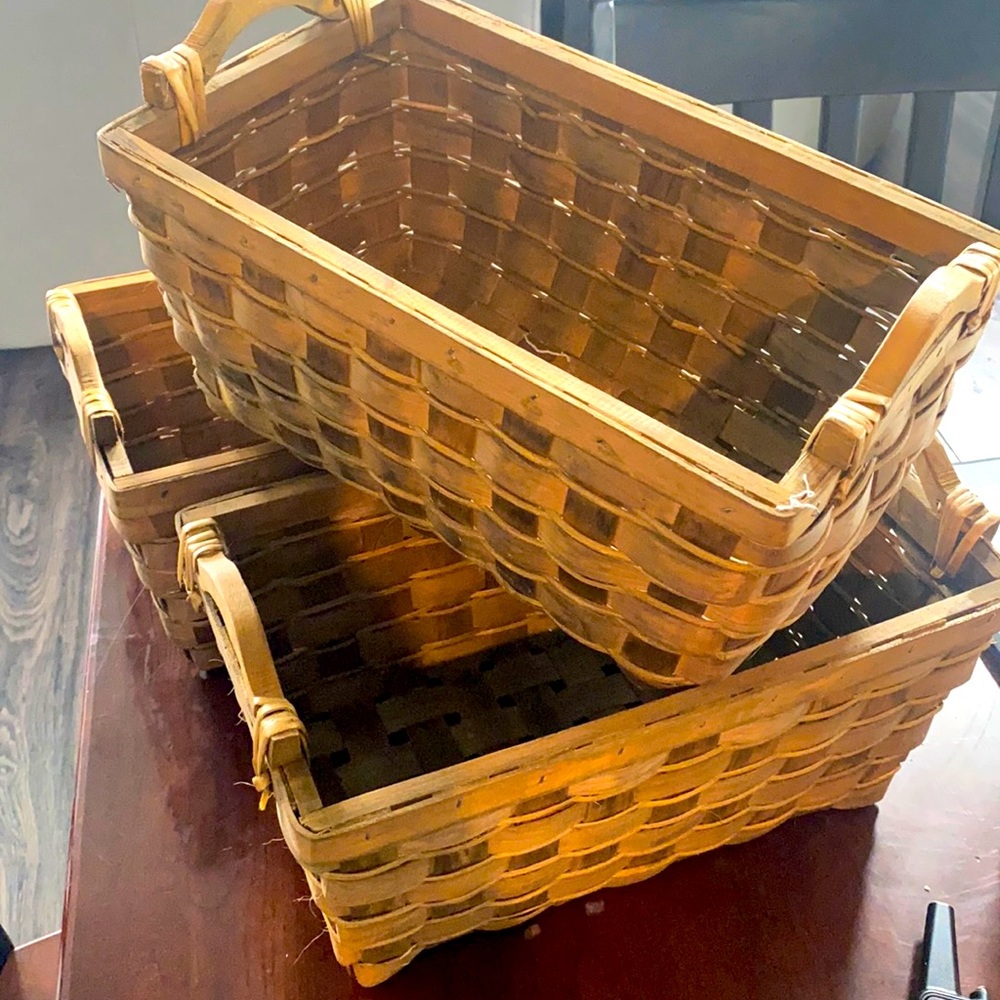 Three nice medium size baskets